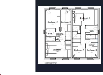 Semi Detached First Floor Plan
