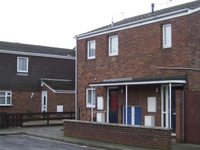 Typical front view of flat entrance