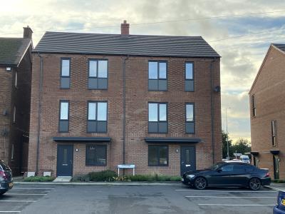 Front of the flats