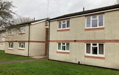 Front view of the communal block